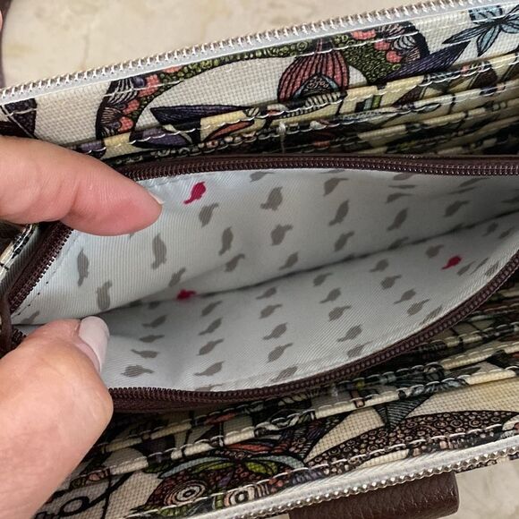 Sakroots Geometric Spirit Desert Owl Smartphone Crossbody Purse - Picture 11 of 16